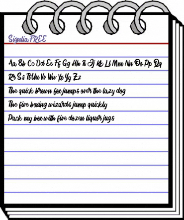 Signlia FREE Regular animated font preview Signlia FREE Regular animated font preview
