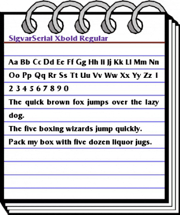 SigvarSerial-Xbold Regular animated font preview SigvarSerial-Xbold Regular animated font preview