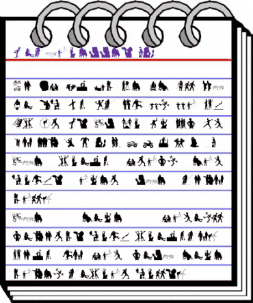 Silhouettes03 Regular animated font preview Silhouettes03 Regular animated font preview