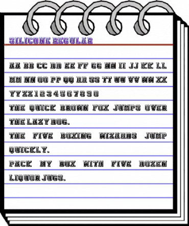 Silicone Regular animated font preview