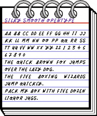 Silky Smooth Regular animated font preview Silky Smooth Regular animated font preview