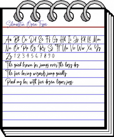 Silmastin Regular animated font preview Silmastin Regular animated font preview