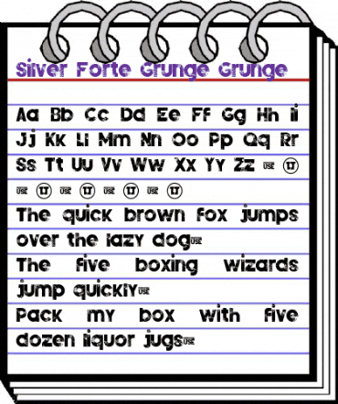 Silver Forte Grunge Grunge animated font preview Silver Forte Grunge Grunge animated font preview