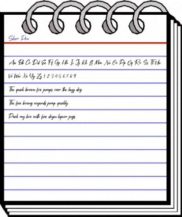 Silver Pen Regular animated font preview Silver Pen Regular animated font preview