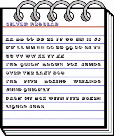 Silver Regular animated font preview Silver Regular animated font preview