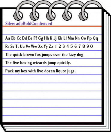 SilveradoBoldCondensed Roman animated font preview SilveradoBoldCondensed Roman animated font preview