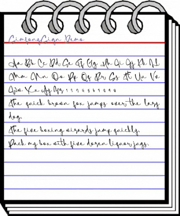 SimfonySign-Demo Regular animated font preview SimfonySign-Demo Regular animated font preview