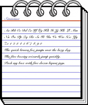 Simmissa Regular animated font preview Simmissa Regular animated font preview