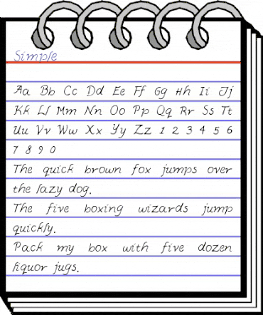 Simple Regular animated font preview Simple Regular animated font preview