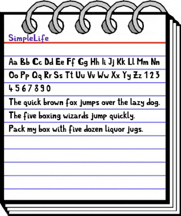 SimpleLife Regular animated font preview SimpleLife Regular animated font preview