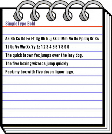 SimpleType Bold animated font preview SimpleType Bold animated font preview