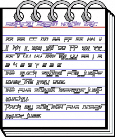 Simplicity Extend Hollow Italic animated font preview Simplicity Extend Hollow Italic animated font preview