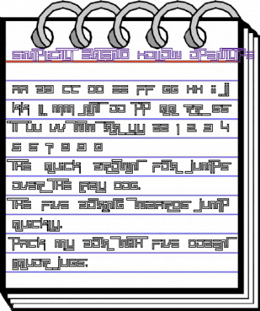 Simplicity Extend Hollow animated font preview Simplicity Extend Hollow animated font preview