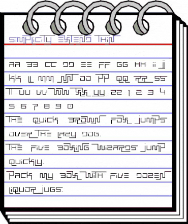 Simplicity Extend Thin animated font preview Simplicity Extend Thin animated font preview