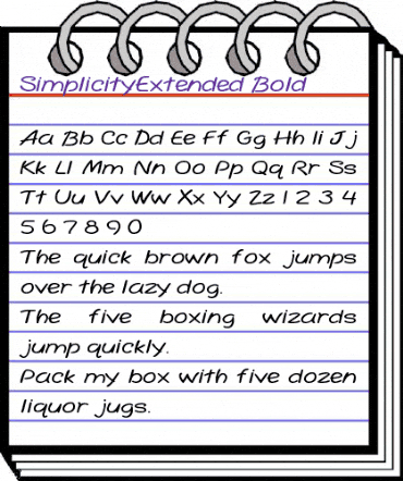 SimplicityExtended Bold animated font preview SimplicityExtended Bold animated font preview
