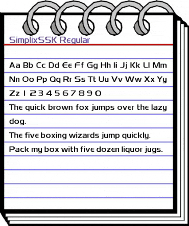 SimplixSSK Regular animated font preview SimplixSSK Regular animated font preview