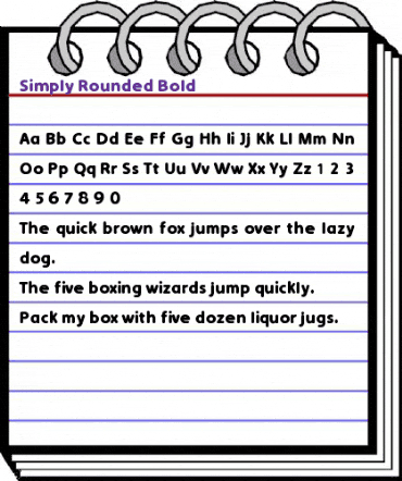 Simply Rounded Bold animated font preview