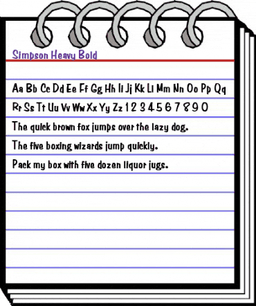 Simpson Heavy Bold animated font preview Simpson Heavy Bold animated font preview
