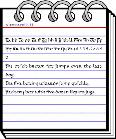SimranITC TT Regular animated font preview SimranITC TT Regular animated font preview