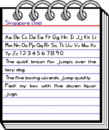 Singapore Bold animated font preview Singapore Bold animated font preview