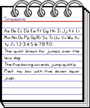 Singapore Regular animated font preview Singapore Regular animated font preview