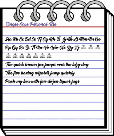 Single Case Personal Use Regular animated font preview Single Case Personal Use Regular animated font preview