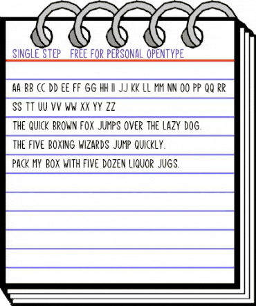 Single Step - Free For Personal Regular animated font preview Single Step - Free For Personal Regular animated font preview