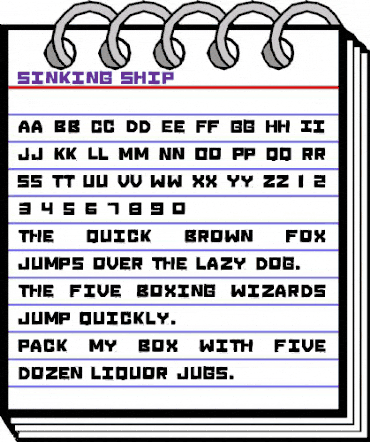 Sinking Ship Regular animated font preview Sinking Ship Regular animated font preview