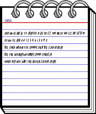 SINTEN Regular animated font preview