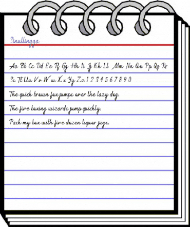 Sinullingga Regular animated font preview Sinullingga Regular animated font preview