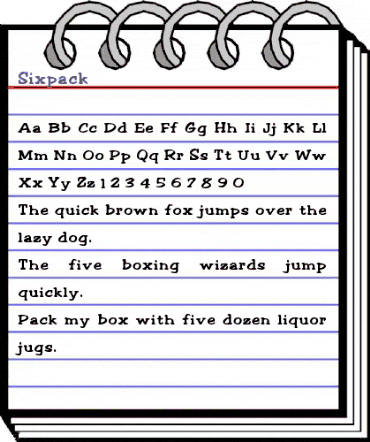 Sixpack Regular animated font preview Sixpack Regular animated font preview