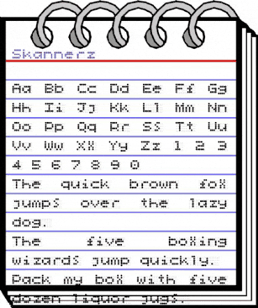 Skannerz Regular animated font preview Skannerz Regular animated font preview