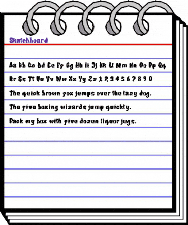 Skatchboard Regular animated font preview Skatchboard Regular animated font preview