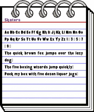 Skaters Regular animated font preview Skaters Regular animated font preview
