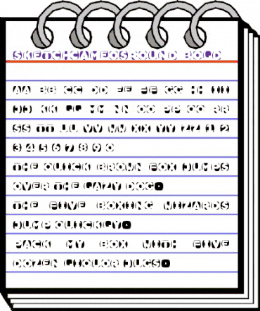 SketchCameosRound Regular animated font preview SketchCameosRound Regular animated font preview