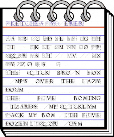 SketchesByDuerer Regular animated font preview SketchesByDuerer Regular animated font preview