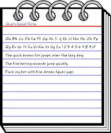 Sketchpad Note Regular animated font preview Sketchpad Note Regular animated font preview