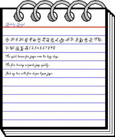 Sketchy Script Regular animated font preview