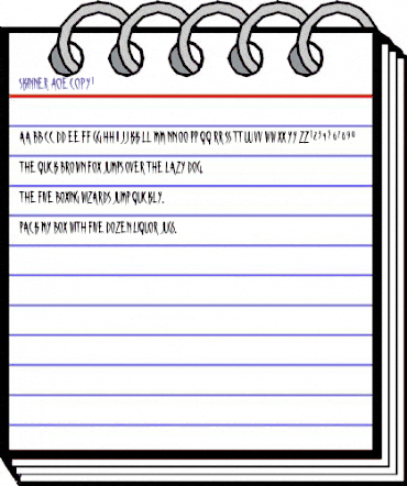 Skinner AOE Regular animated font preview Skinner AOE Regular animated font preview
