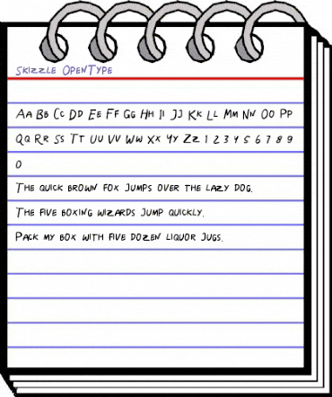 Skizzle Regular animated font preview Skizzle Regular animated font preview