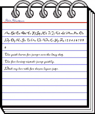 Skt Shotgun Regular animated font preview