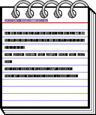 Skyfont Regular animated font preview Skyfont Regular animated font preview