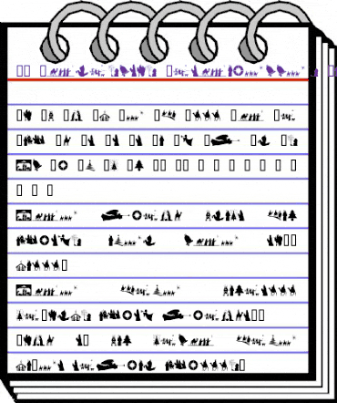 SL Christmas Silhouettes Normal animated font preview