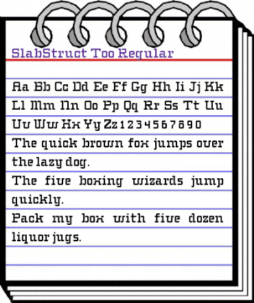 SlabStruct Too Regular animated font preview
