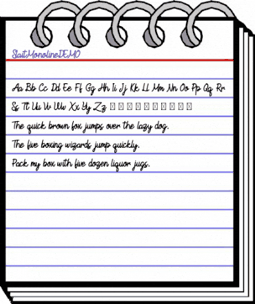 SlaitMonolineDEMO Regular animated font preview SlaitMonolineDEMO Regular animated font preview