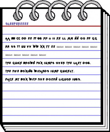 sleeperzzzz Regular animated font preview sleeperzzzz Regular animated font preview