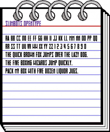 Slimbots Regular animated font preview Slimbots Regular animated font preview