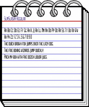 SlimSlashy Regular animated font preview