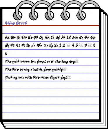 Slimy Drool Regular animated font preview