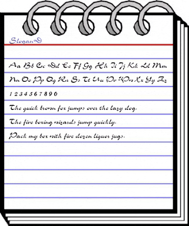 SloganD Regular animated font preview SloganD Regular animated font preview